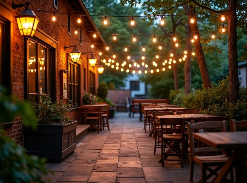 Sawbuck's outdoor patio seating